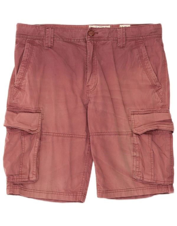 Fat Face Mens Cargo Shorts W34 Large Red Cotton