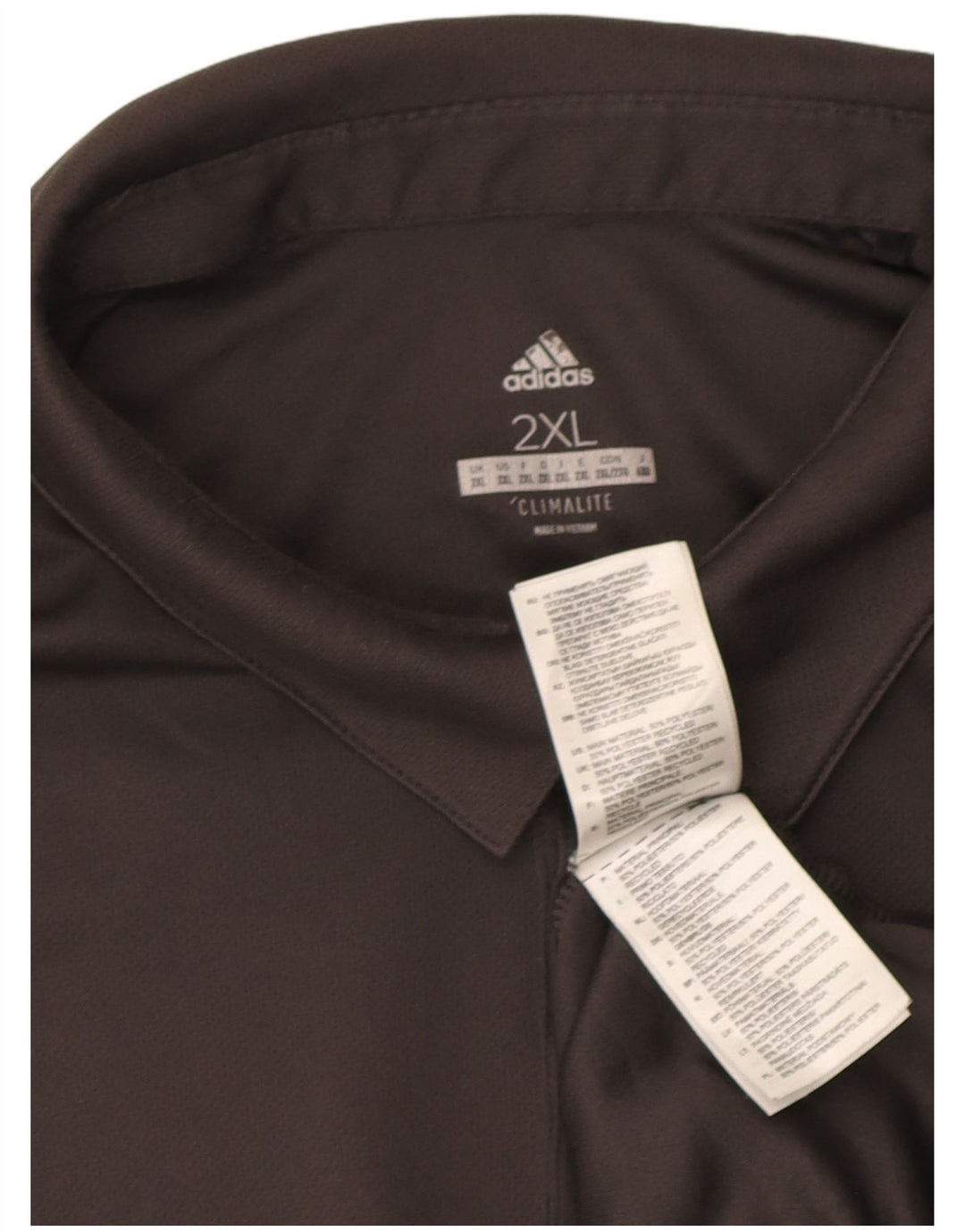 Мужская рубашка-поло Adidas Climalite 2XL серая, полиэстер