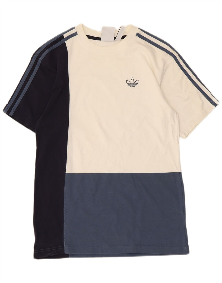 Мужская футболка Adidas Top Small разноцветная, хлопок с цветными блоками