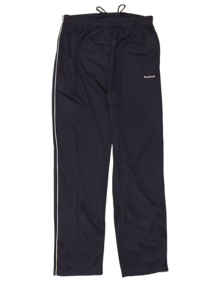 Мужские спортивные брюки Reebok XL темно-синие из полиэстера