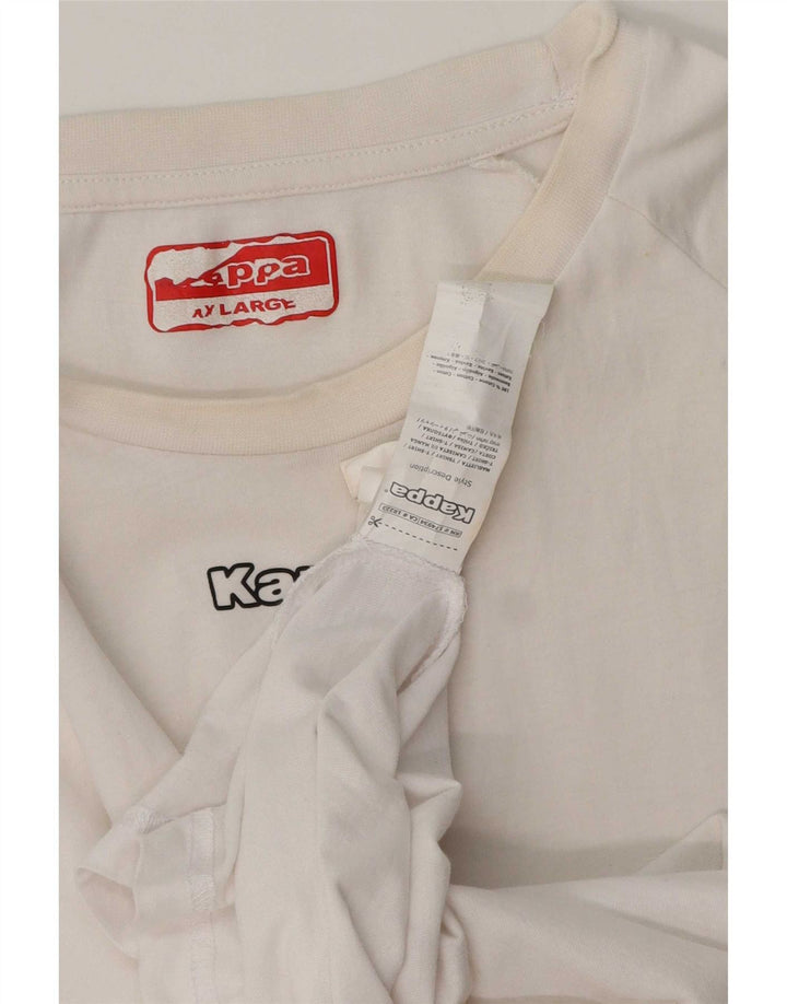 Мужская футболка с рисунком Kappa Top XL, белый хлопок