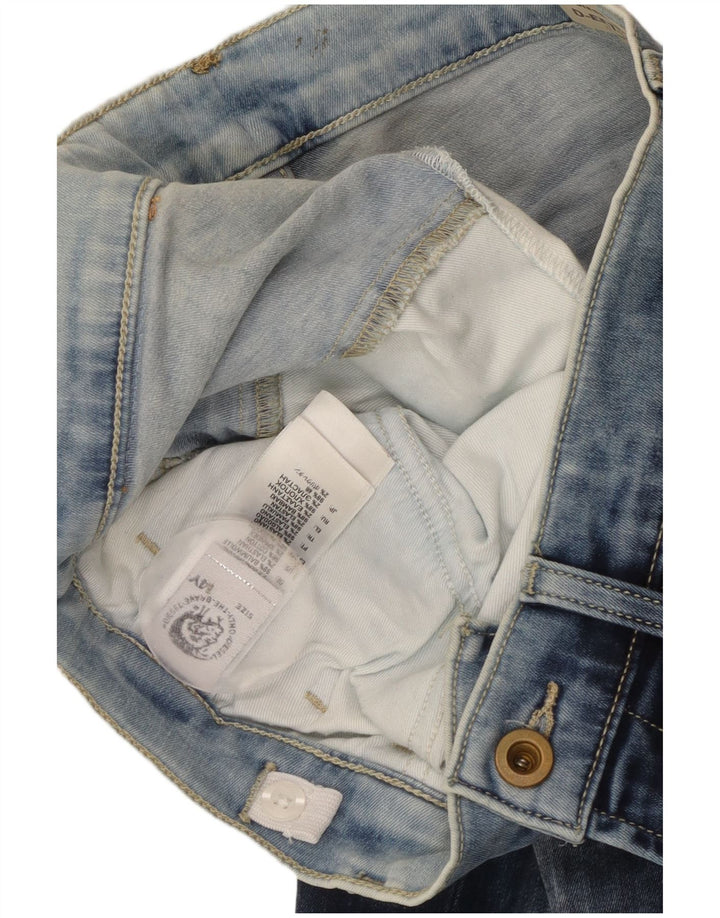 Прямые потертые джинсы для мальчиков Diesel 13–14 лет W30 L28, синий хлопок