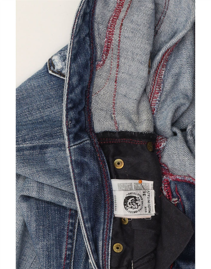 Женские узкие джинсы DIESEL W31 L35 синие, хлопок