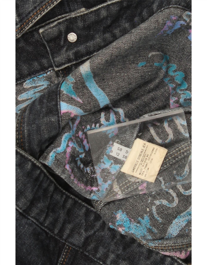 STRENESSE GABRIELE STREHLE Женская джинсовая куртка UK 12 Medium Navy Blue