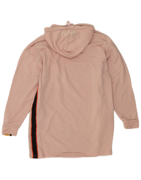 Женское платье-худи Puma Oversized с рисунком UK 10, маленькое розовое цветное блокнот