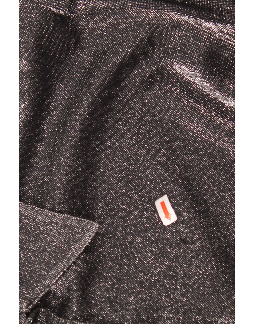 Женская блузка-рубашка оверсайз VINTAGE UK 16, большой черный полиэстер с крапинками