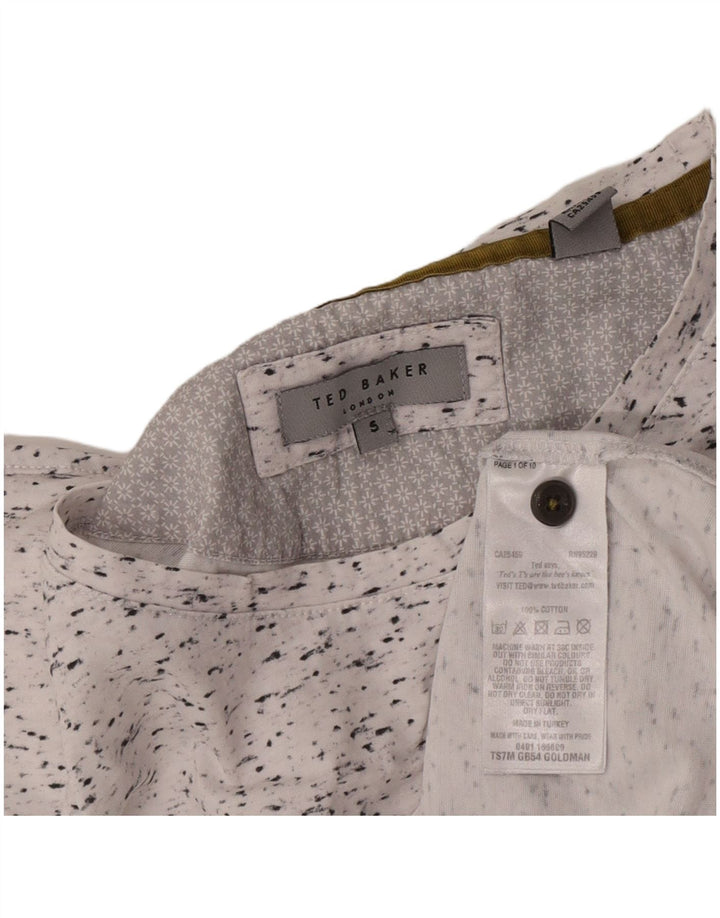 Мужская футболка Ted Baker, размер 5 XL, белый хлопок с крапинками