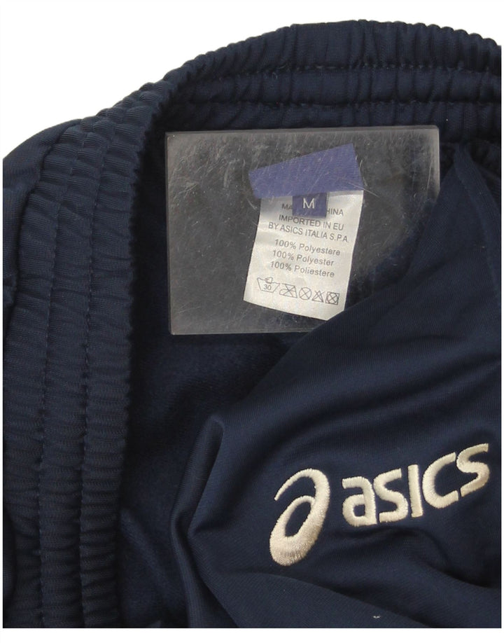 Мужские спортивные брюки Asics темно-синие, полиэстер среднего размера