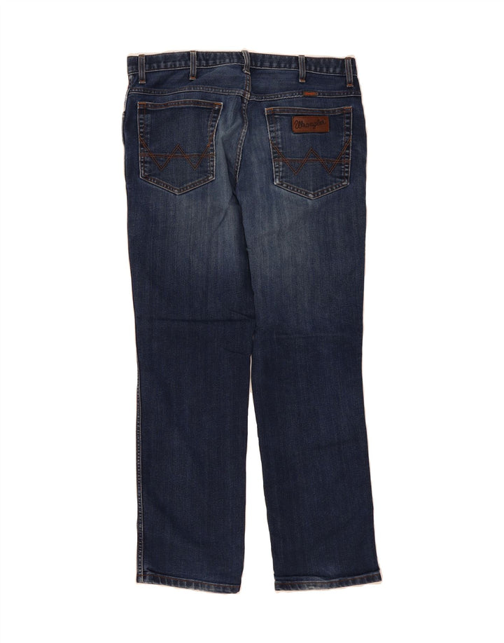 WRANGLER Mens Texas Straight Jeans W36 L30 Blue Vintage Wrangler and Second-Hand Wrangler from Messina Hembry 