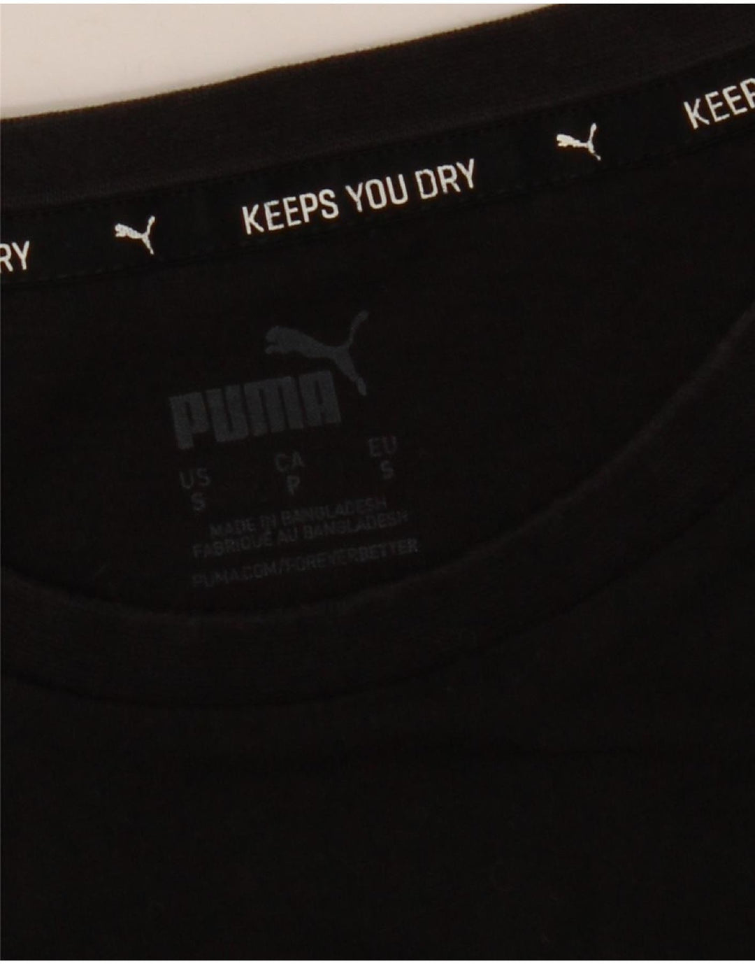 Мужская футболка с рисунком Puma, маленькая, черная