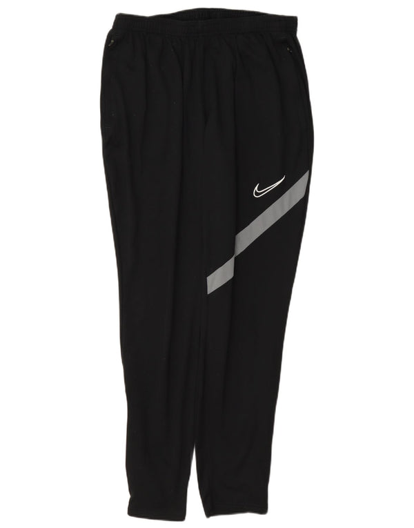 Мужские спортивные брюки Nike Dri Fit, большие черные полиэстер с цветными блоками