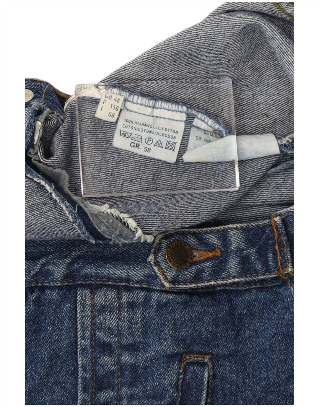 Мужская джинсовая куртка JOHN BAUER UK 48 4XL, синяя, хлопок