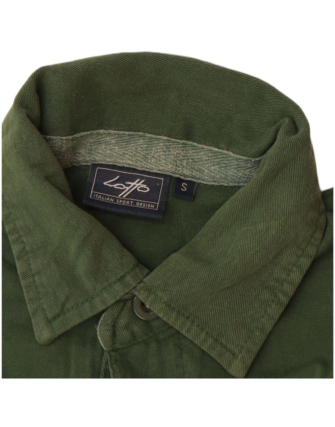 LOTTO Мужская рубашка поло с длинным рукавом, маленькая зеленая, цветной блок