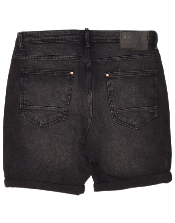 Мужские джинсовые шорты Zara EU 44, большие W34, черный хлопок