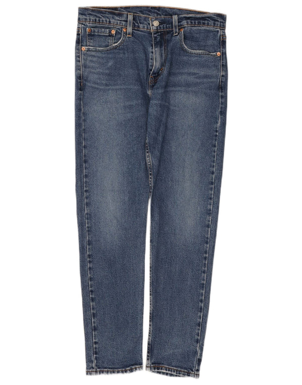 Мужские зауженные зауженные джинсы Levi's 512 W30 L30 синие, хлопок