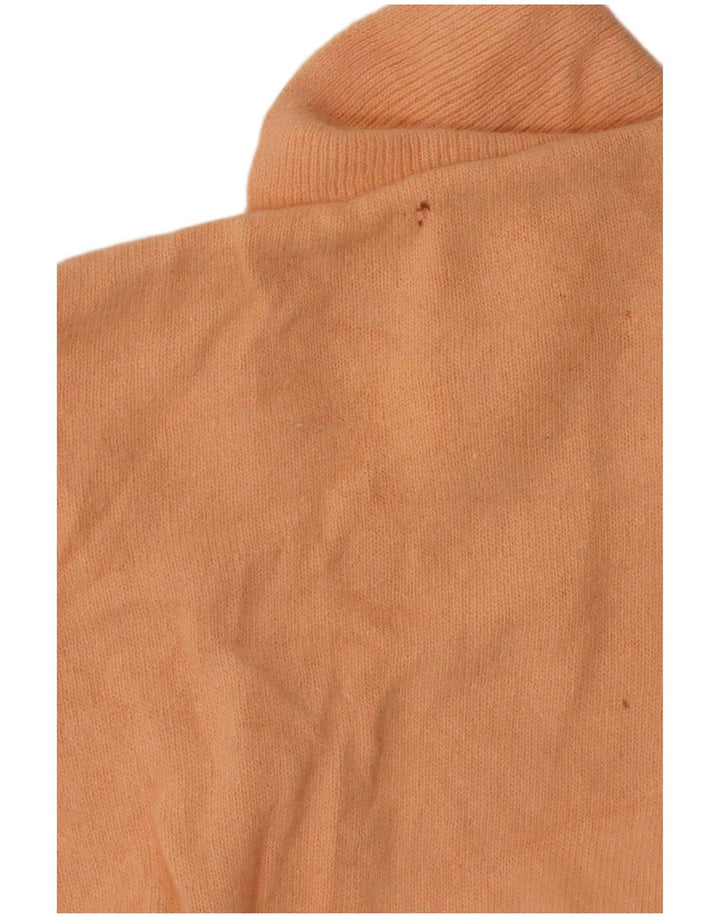 Женский укороченный джемпер с вырезом лодочкой BENETTON UK 12, средний розовый