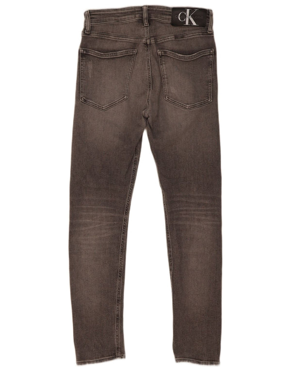Мужские джинсы скинни Calvin Klein W30 L30, серый хлопок