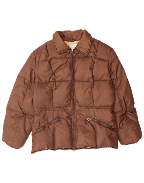Женская стеганая куртка ESPRIT UK 16, большая, коричневый, нейлон