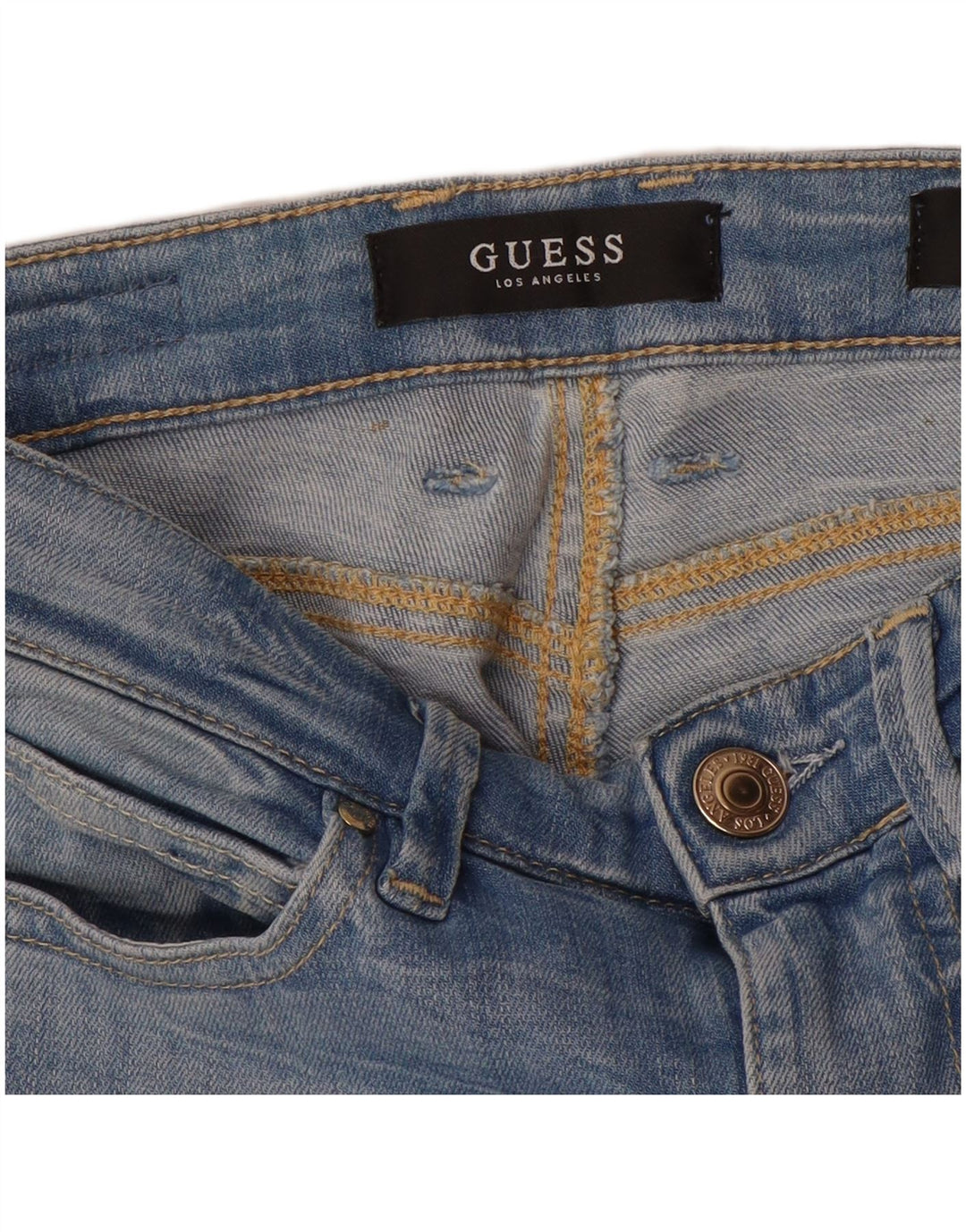Женские джинсы скинни Guess W24 L27 синие