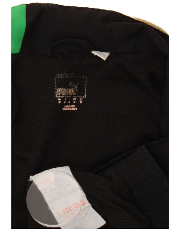 Мужской спортивный костюм PUMA, верхняя куртка, средний черный, полиэстер с цветными блоками