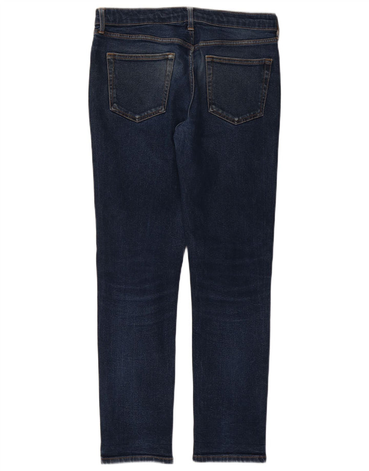 TOPSHOP Мужские узкие джинсы W34 L30 Синий хлопок