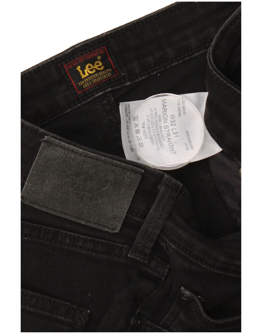 Женские прямые джинсы Lee Marion W32 L31, черный хлопок