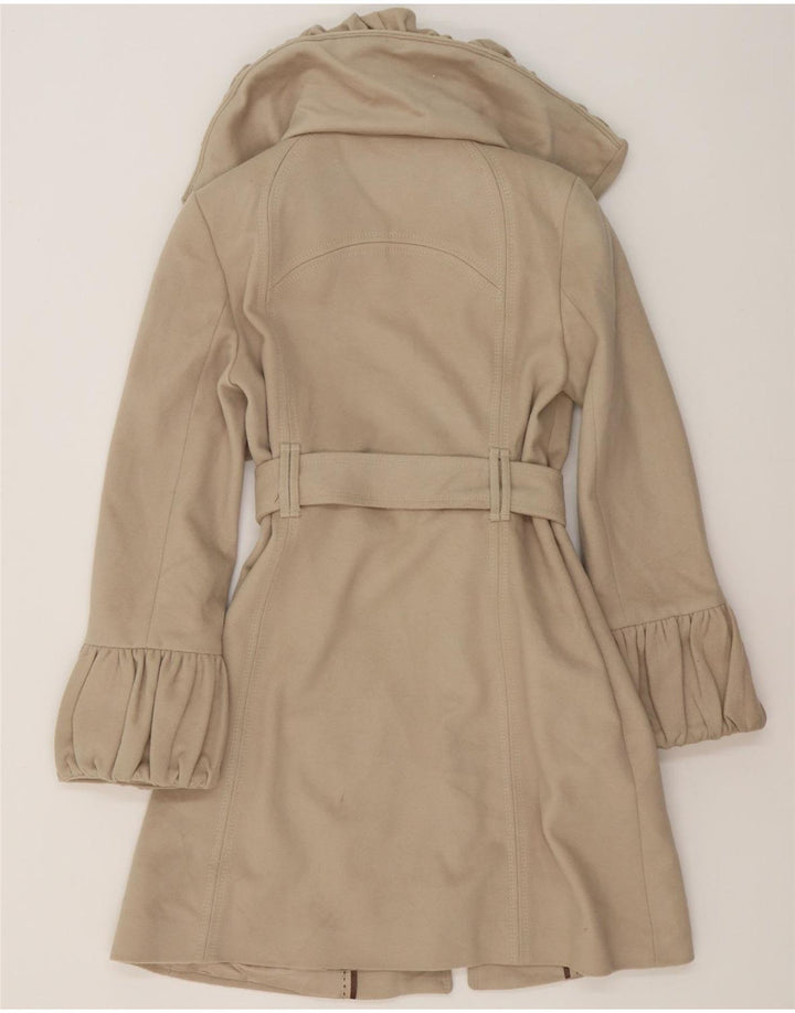 Женский тренч Zara UK 10, маленький серый, шерстяной