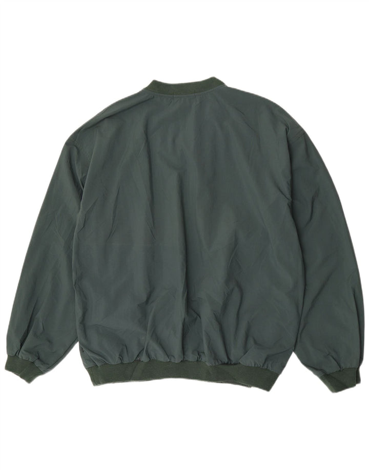 Izod Мужской пуловер в спортивном костюме, большой зеленый нейлон