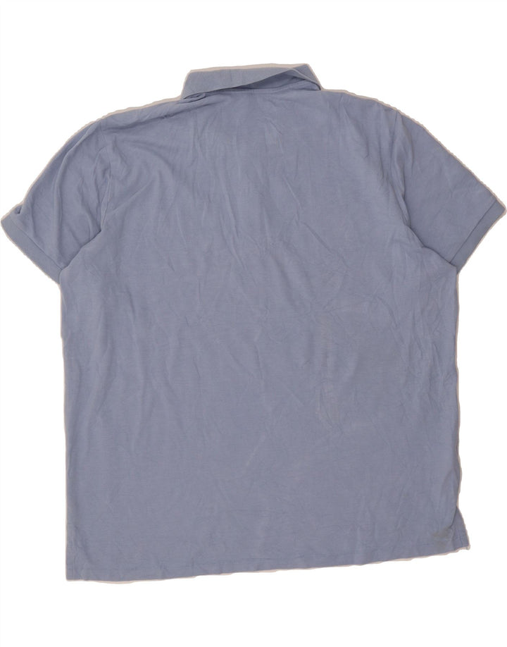 EDDIE BAUER Mens Polo Shirt 2XL Blue Cotton Vintage Eddie Bauer and Second-Hand Eddie Bauer from Messina Hembry 