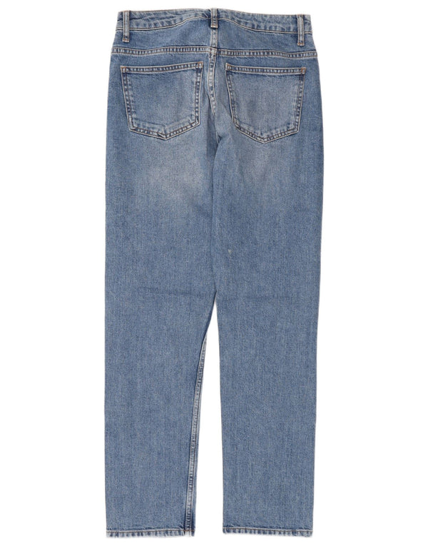 Женские джинсы с высокой талией Topshop Girlfriend W26 L29, синий хлопок