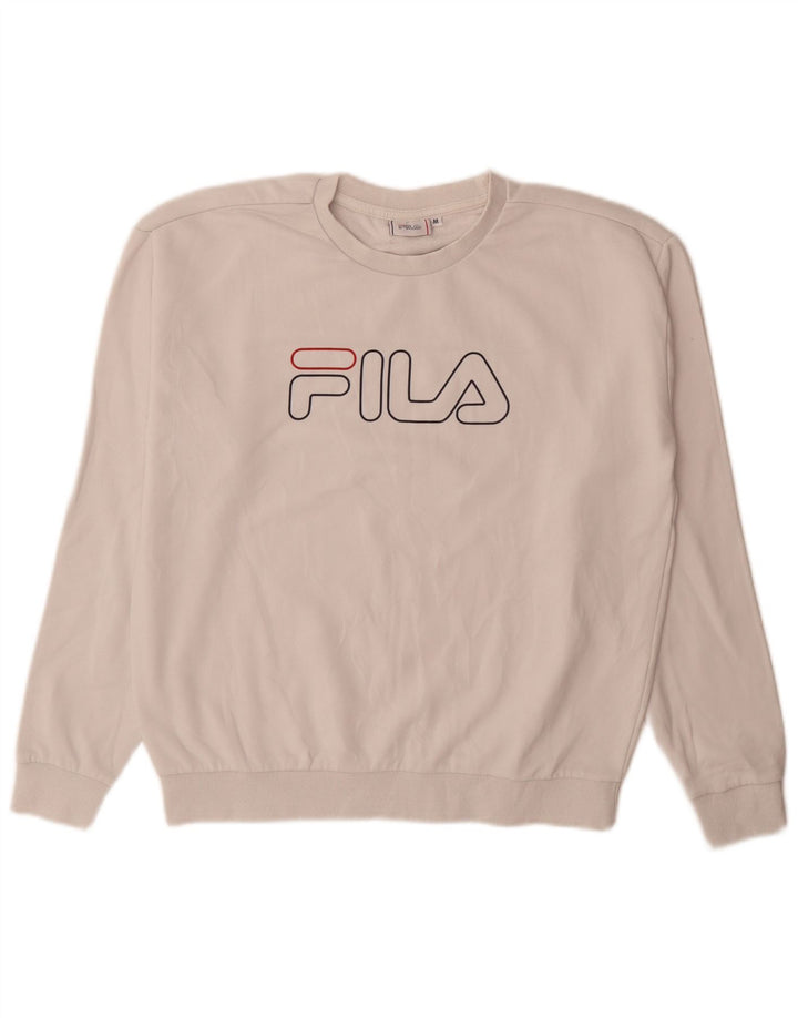 Женский свитер с рисунком Fila UK 14, средний белый