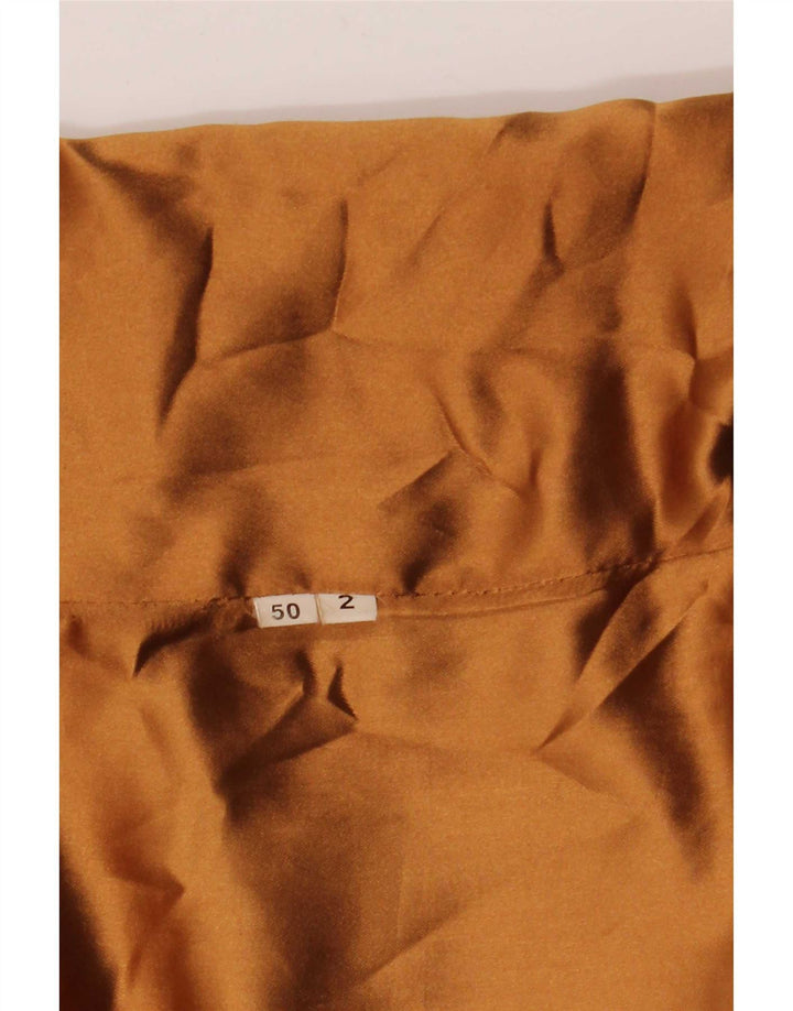 Винтажное женское замшевое пальто IT 50 XL Бежевого цвета