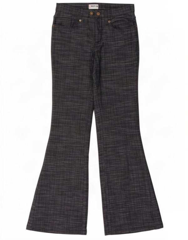 Женские повседневные брюки-клеш Morgan EU 38 Medium W28 L32 Темно-синие в крапинку