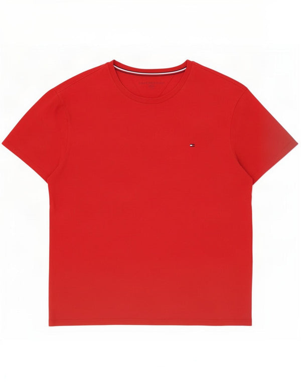 Мужская футболка Tommy Hilfiger, большой красный хлопок