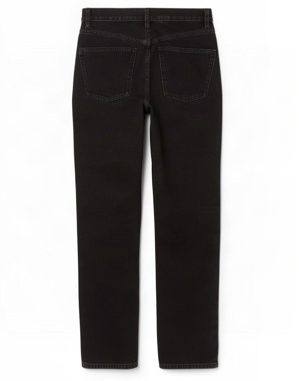Женские прямые джинсы Zara EU 38, маленькие W28 L29, черный хлопок