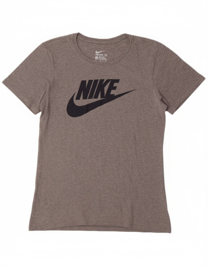 Мужская футболка с рисунком Nike, маленький серый хлопок