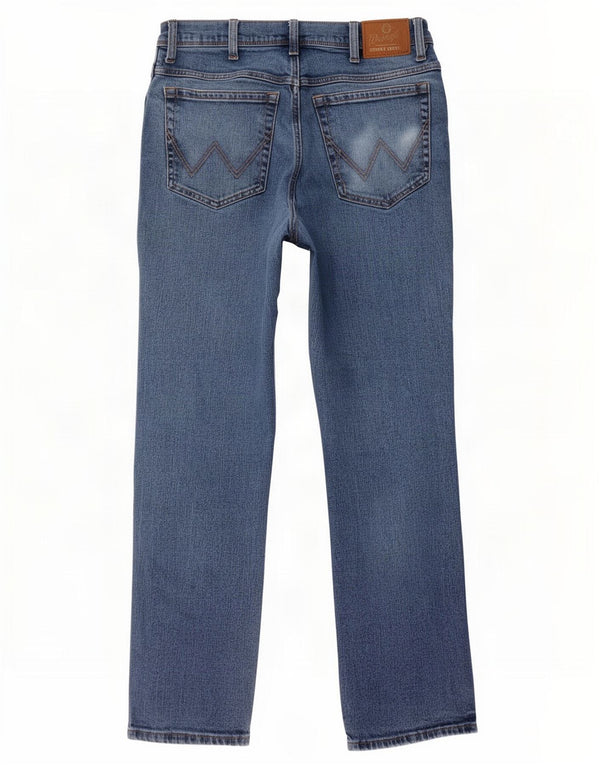 Мужские обычные прямые джинсы Wrangler W34 L32, синий хлопок