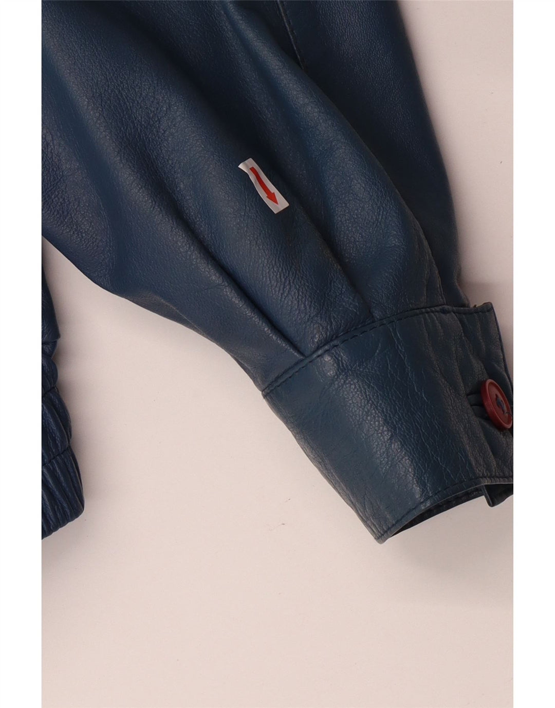 Мужская кожаная куртка в стиле милитари VINTAGE IT 52 XL синяя кожаная