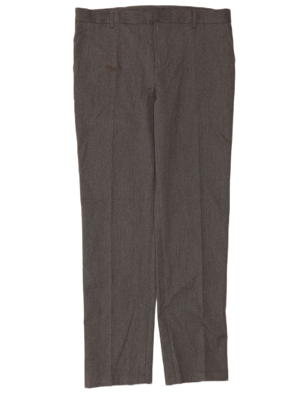 Прямые костюмные брюки для мальчиков Marks & Spencer 15-16 лет XL W38 L32 Серые