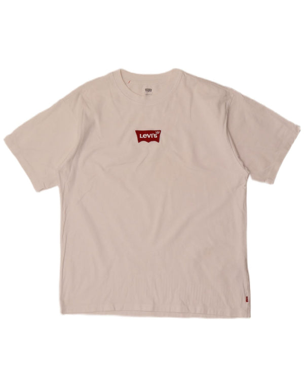 Мужская футболка Levi's Vintage Fit, топ среднего размера, белый хлопок, хлопок