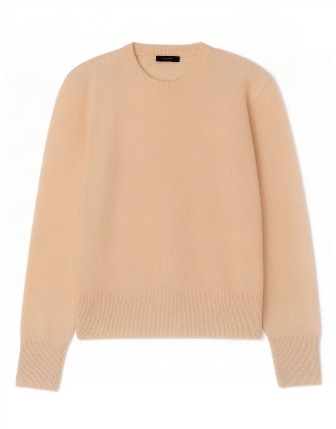 Женский джемпер с круглым вырезом Massimo Dutti UK 14, средний бежевый
