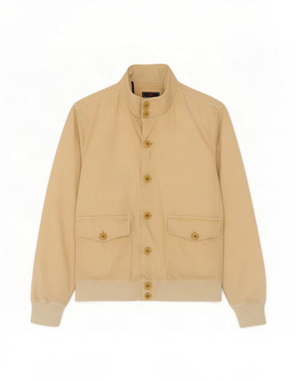 Мужской бомбер Conte of Florence UK 44 2XL бежевый хлопок