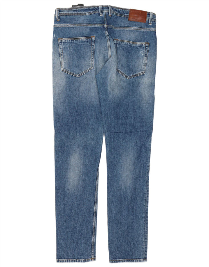 Мужские джинсы узкого кроя Zara EU 42, большие W32 L32, синие