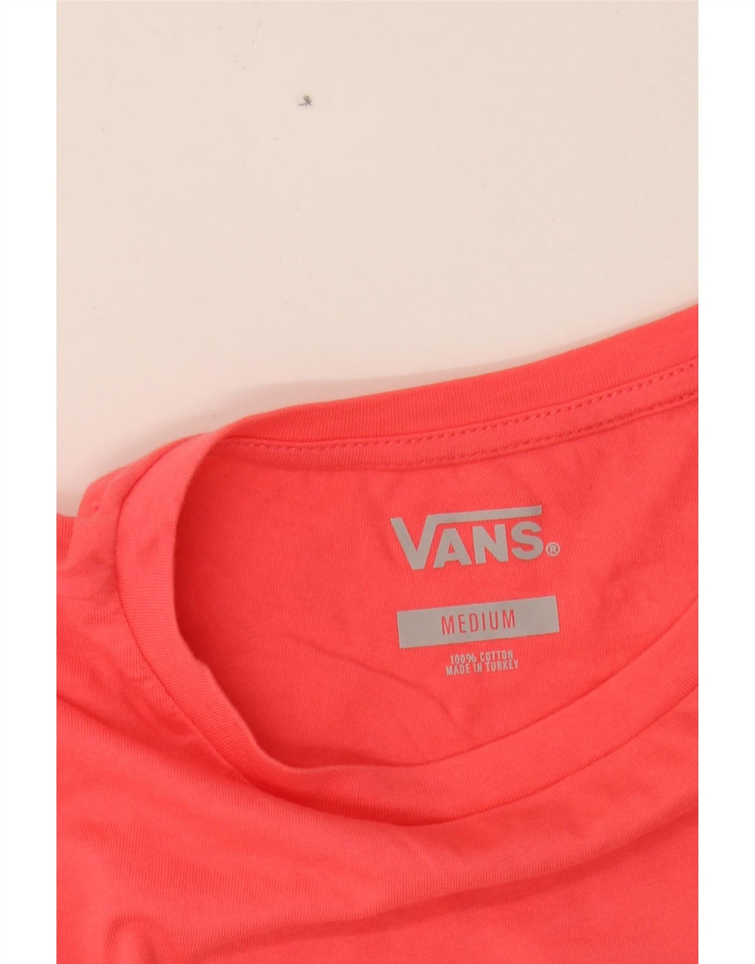 VANS Womens Crop T-Shirt Top UK 14 Medium Pink Cotton Vintage Vans and Second-Hand Vans from Messina Hembry 