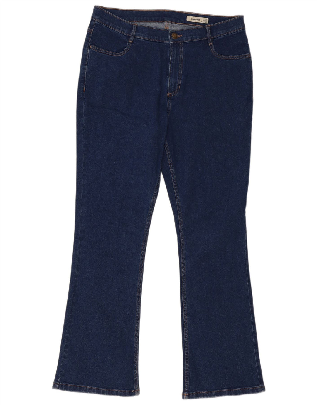 Женские джинсы Marks & Spencer Regular Slim Bootcut UK 14, большие W34 L30, синие