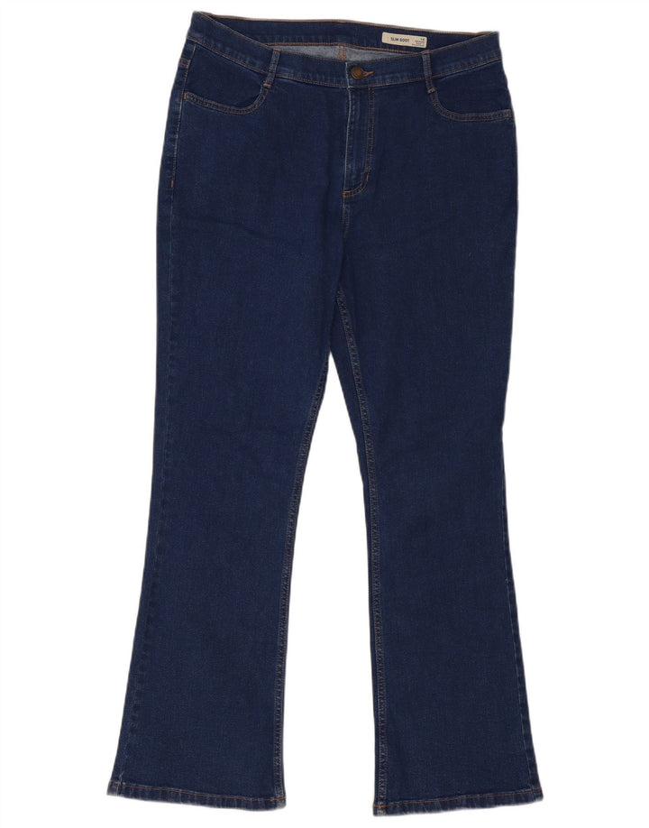 Женские джинсы Marks & Spencer Regular Slim Bootcut UK 14, большие W34 L30, синие
