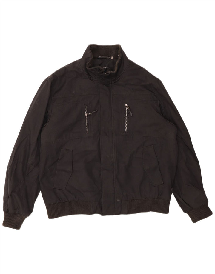 Мужской бомбер CALVIN KLEIN UK 40, большой черный полиэстер