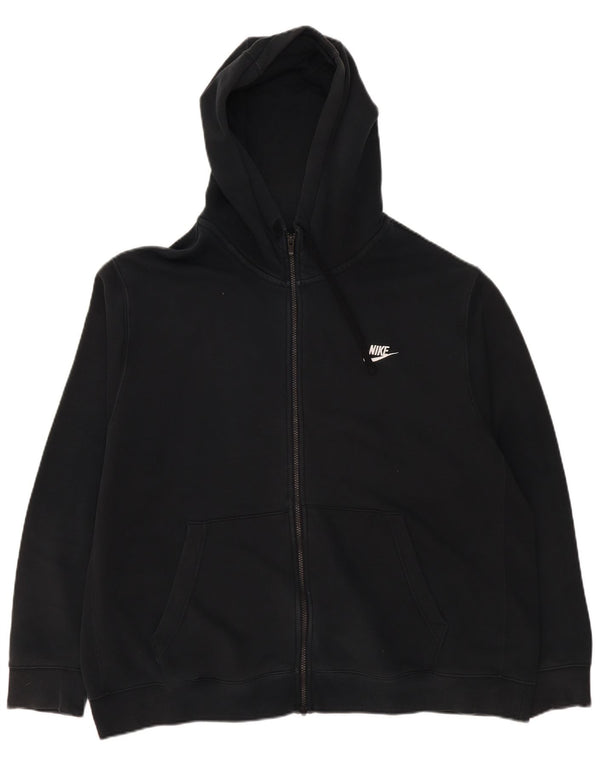 Мужской свитер с капюшоном на молнии Nike 2XL, черный, хлопок