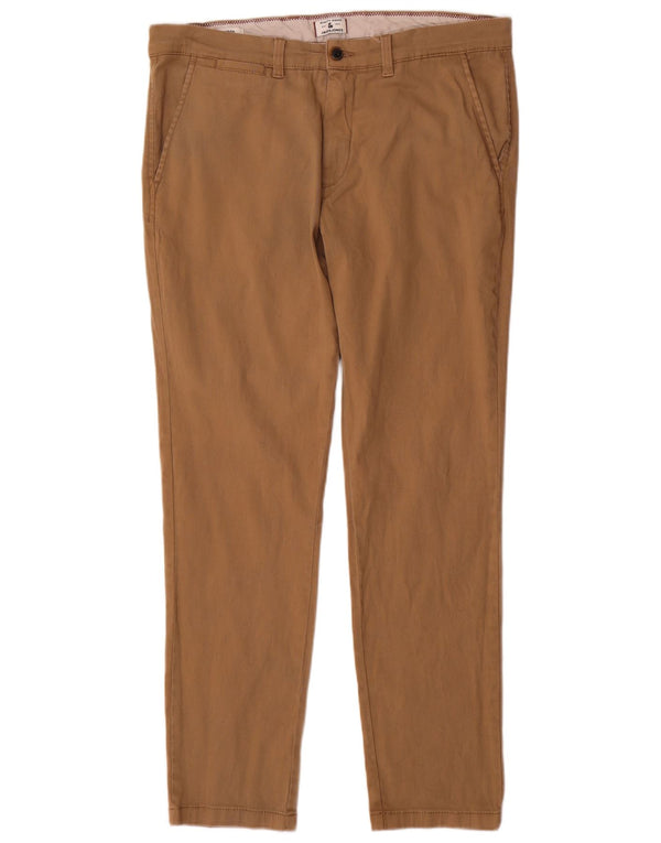 Мужские брюки-чиносы Jack & Jones Marco Slim W36 L30, бежевый хлопок