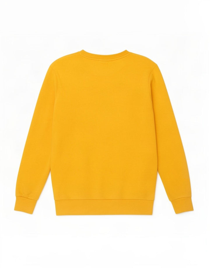 Мужской свитшот Zara, хлопковый джемпер среднего желтого цвета